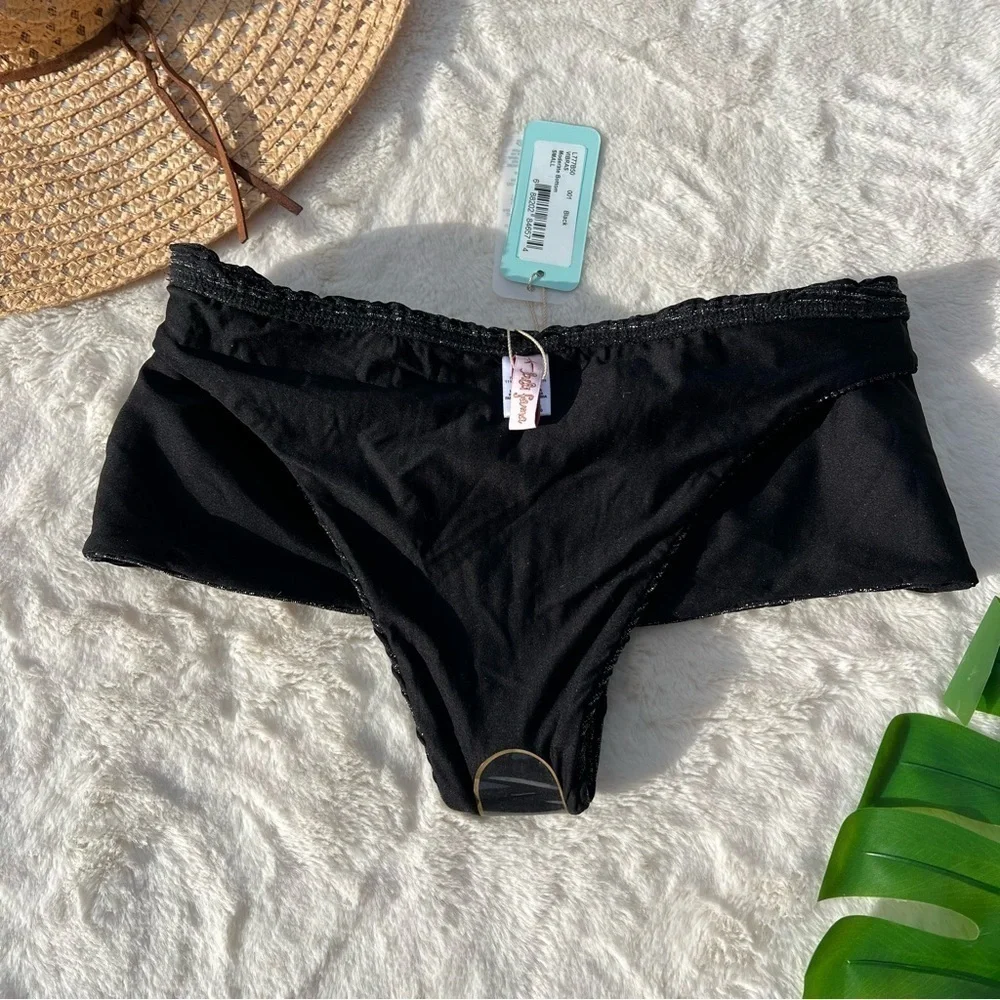 Luli Fama Vibras Moderate Bottom in Black NWT
